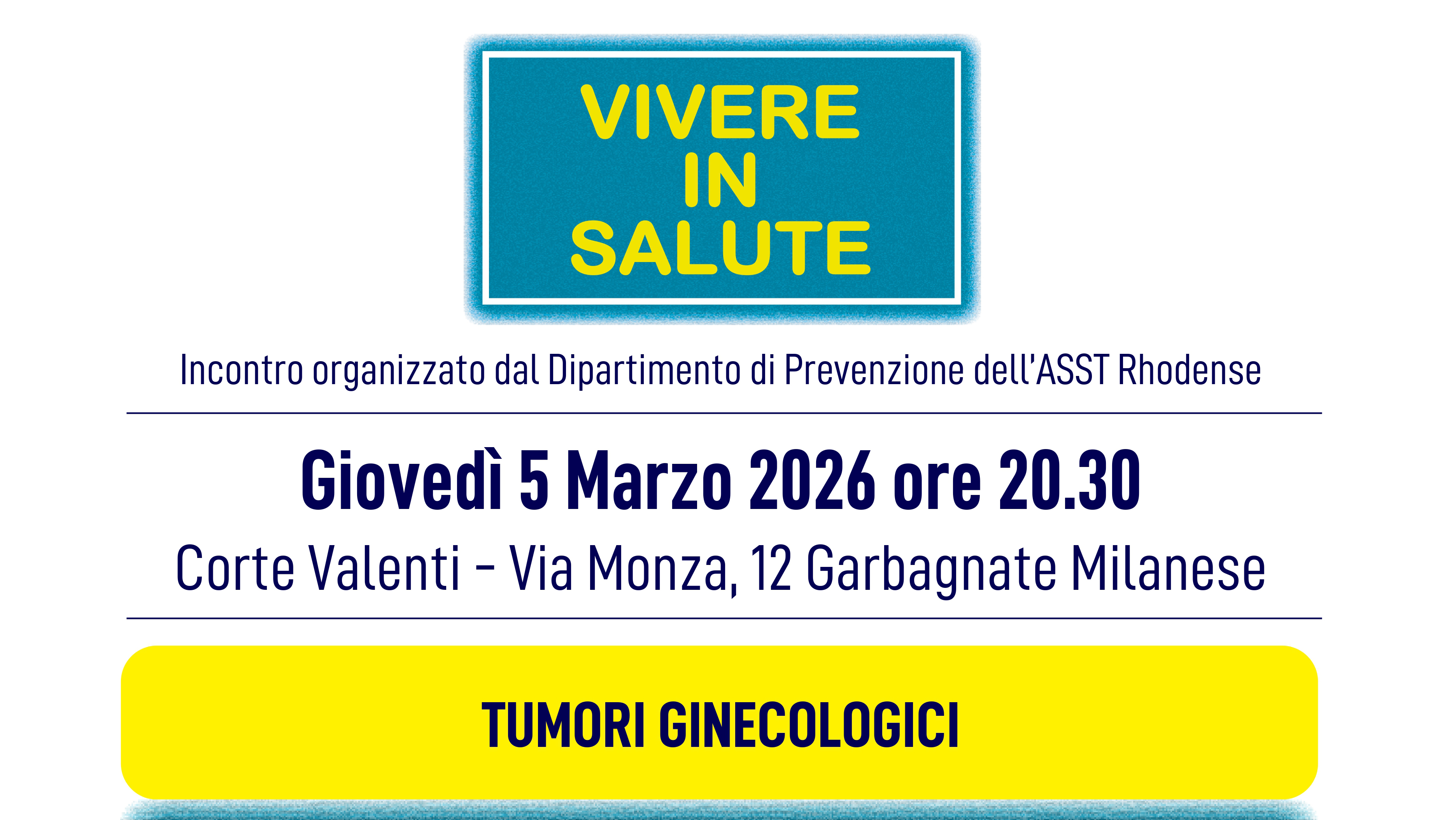 locandina della presentazione della Casa di Comunità di Settimo Milaneese